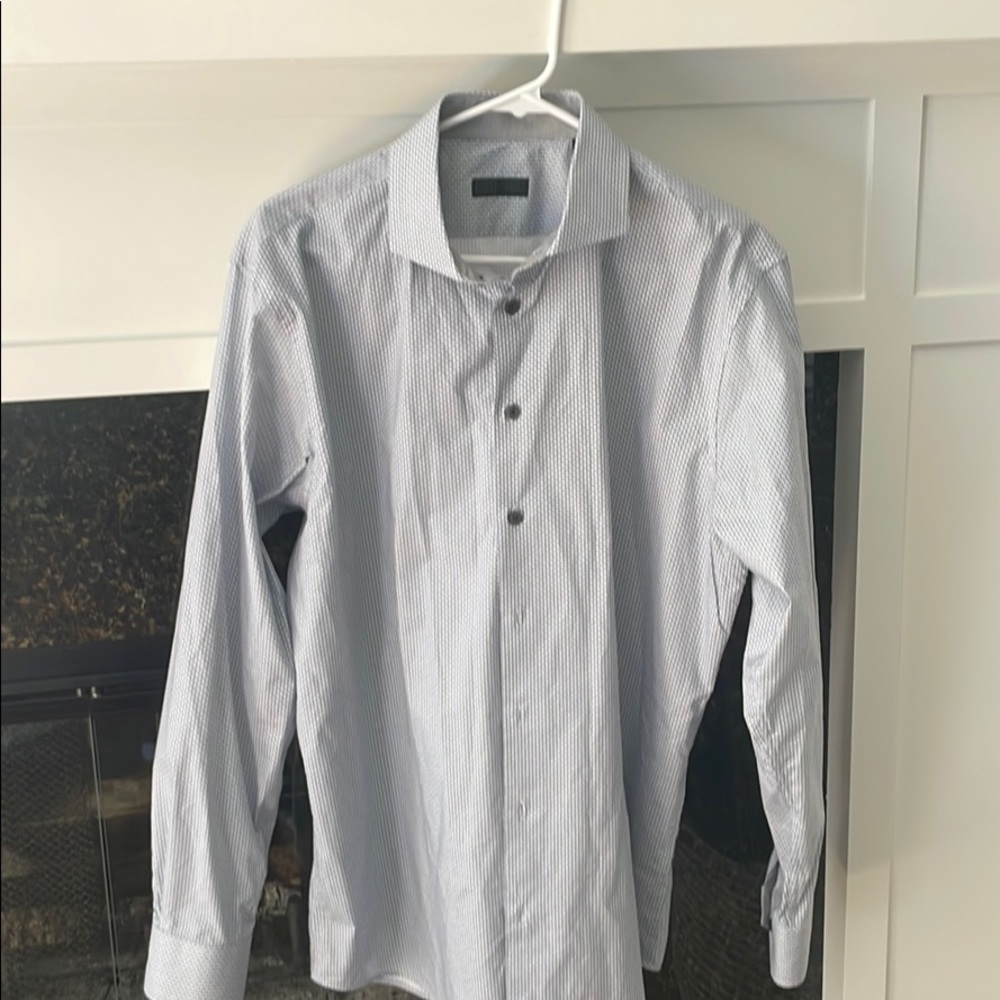 Mens patterned button down - trim fit